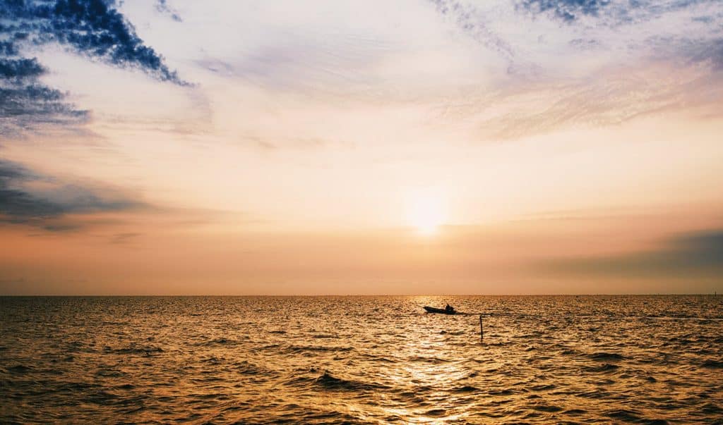 Fotografia com horizonte correto