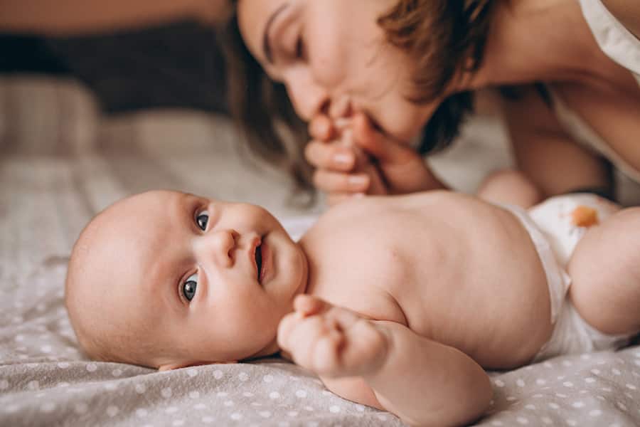 Fotografia de bebê em estilo lifestyle