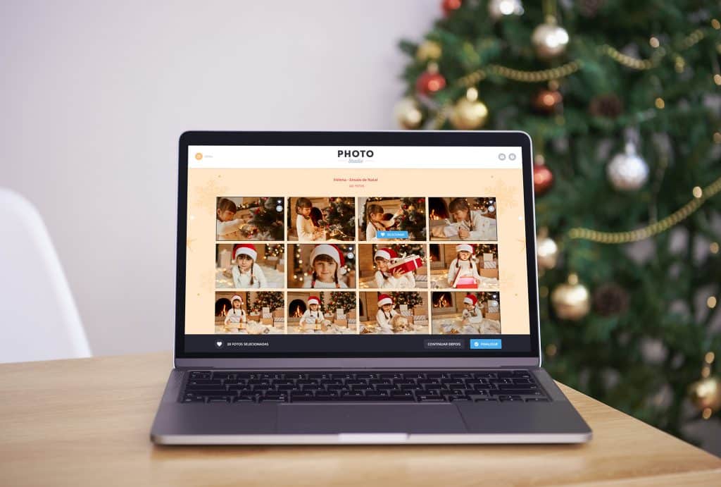 Seleção de fotos online de Natal